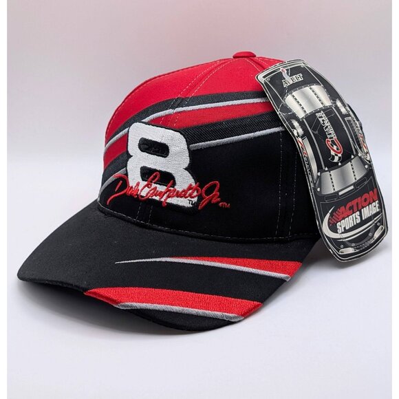 Vintage Dale Earnhardt Jr. #8 NASCAR Hat Cap VTG Bud Budweiser Chase NEW NWT 90s - Picture 1 of 5